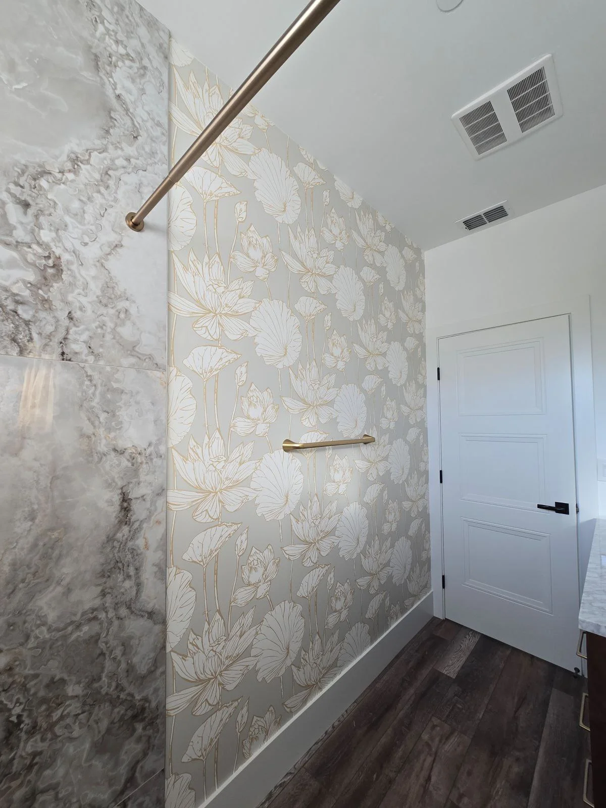 Floral wallpaper design Atlanta home