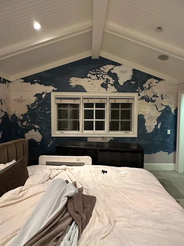 Silk wall covering installation Atlanta